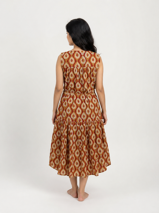 Handblock Cotton Dress