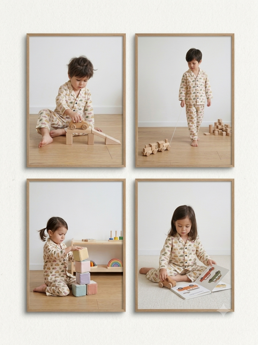 Retro Ride Cotton Night Suit