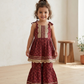Purple Sharara Set