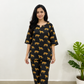 Leopard Print Women Cotton Pyjama Night Suit