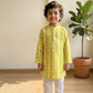 Yellow Cotton Kurta Pyjama