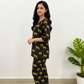 Leopard Print Women Cotton Pyjama Night Suit