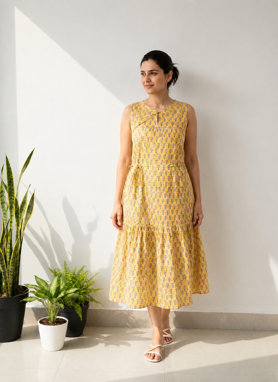 Handblock Cotton Dress