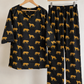 Leopard Print Women Cotton Pyjama Night Suit