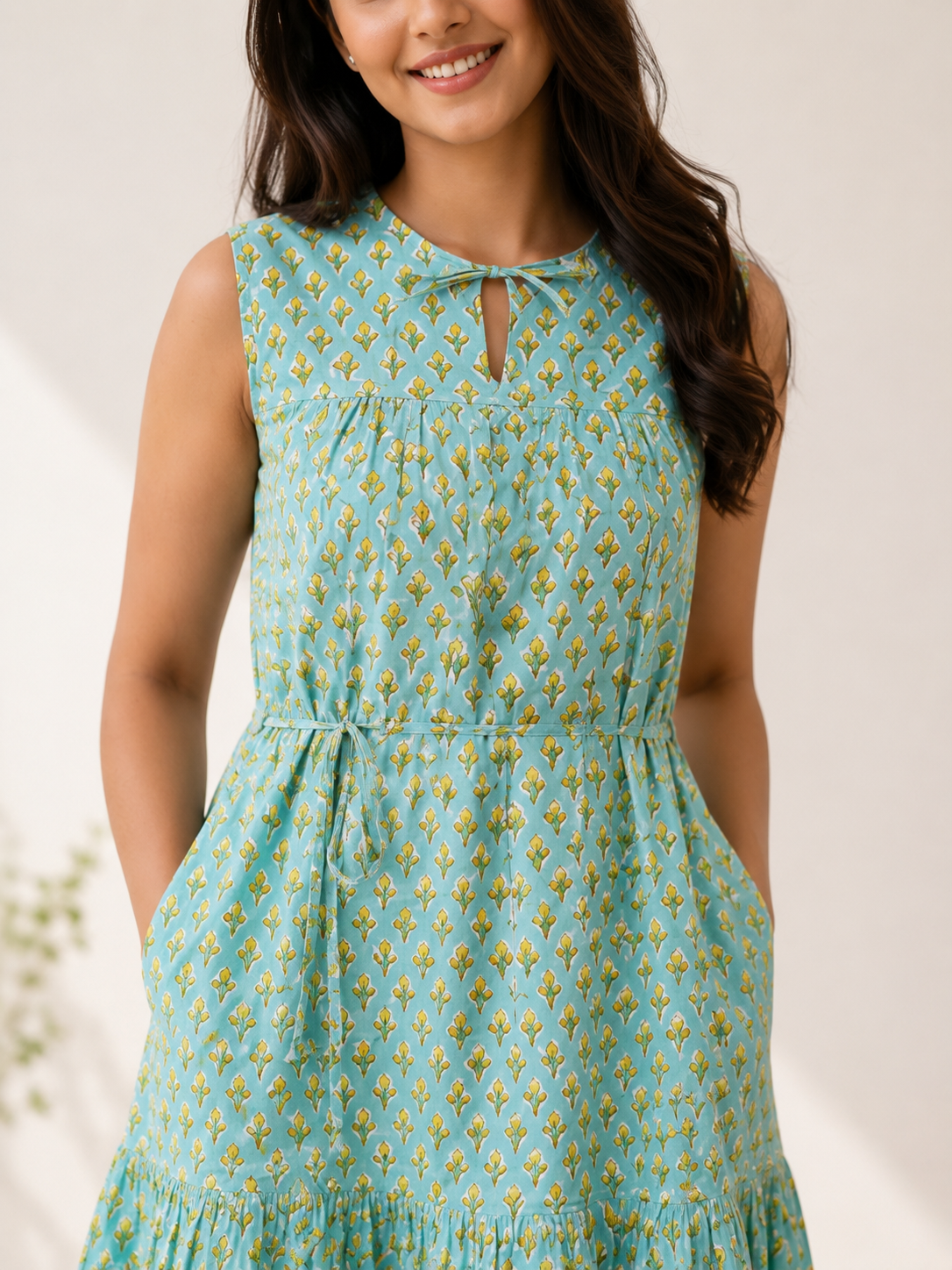 Handblock Cotton Dress