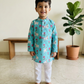Blue Cotton Kurta Pyjama