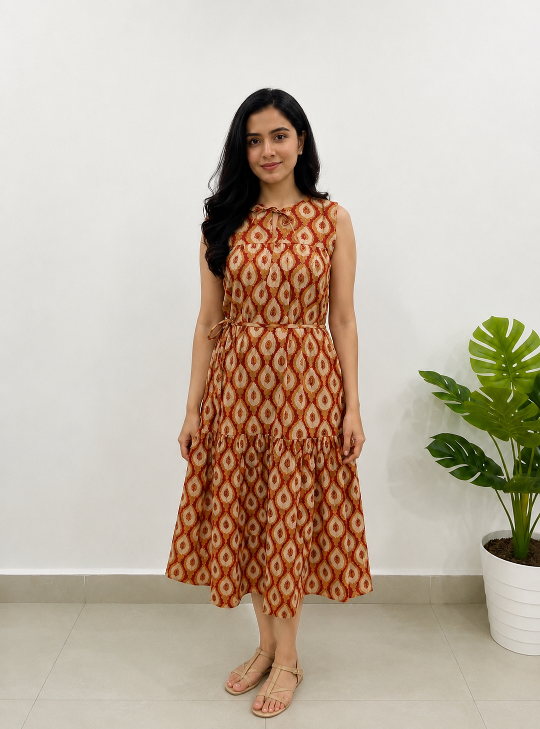 Handblock Cotton Dress