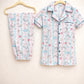Rainbow Cambric Cotton Night Suit