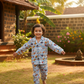 Space Ship Cambric Cotton Night Suit