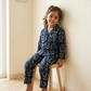 Indigo Animal Print Cotton Night Suit