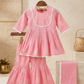 Pink Blossom Sharara Set