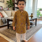 Mustard Cotton Kurta Pyjama