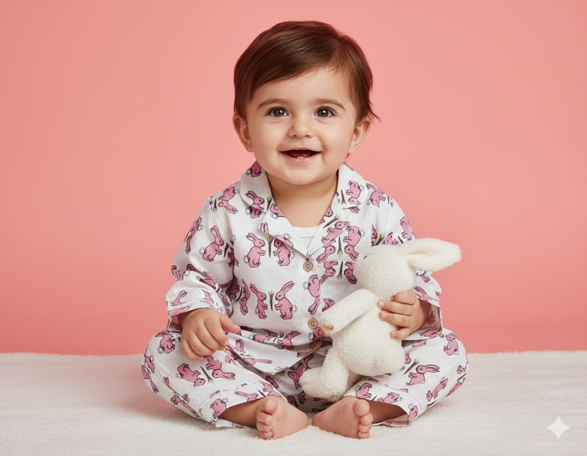 Cambric Cotton Night Suit