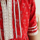 Red Blossom Sharara Set