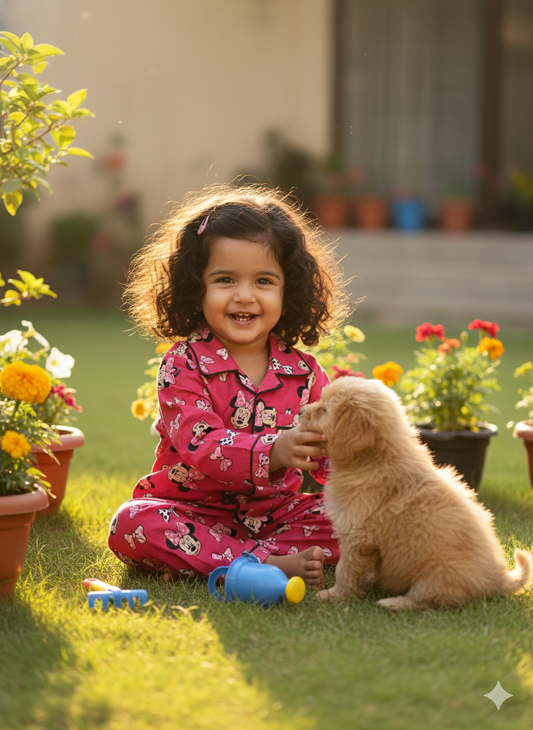 Cambric Cotton Night Suit