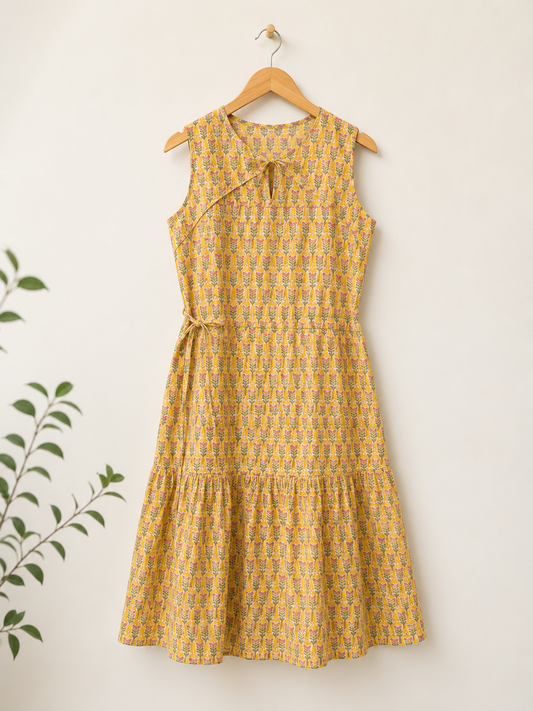 Handblock Cotton Dress