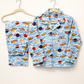 Space Ship Cambric Cotton Night Suit