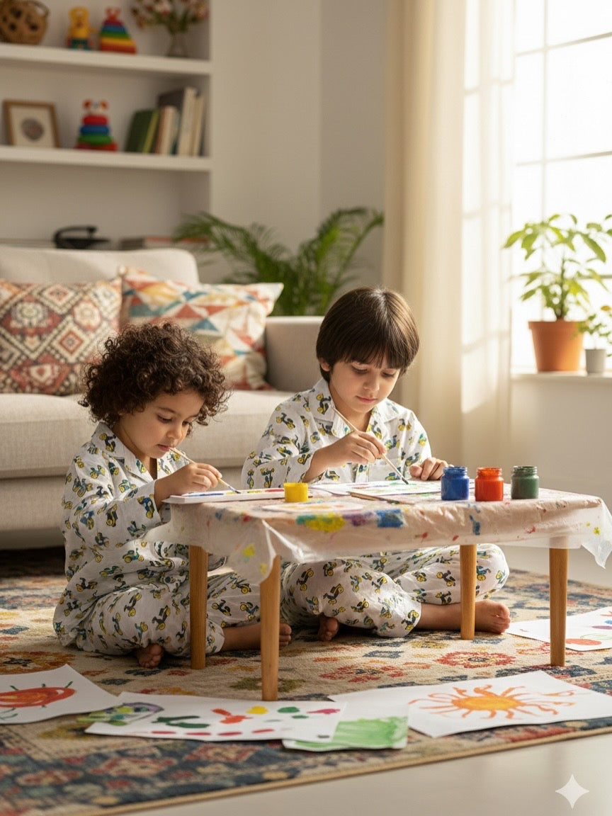 Cambric Cotton Night Suit