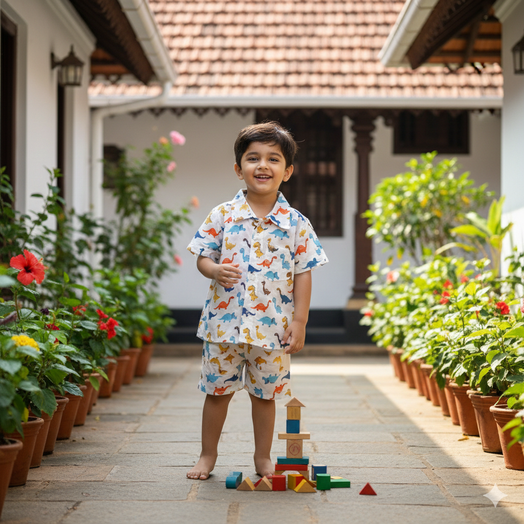 Cambric Cotton Night Suit