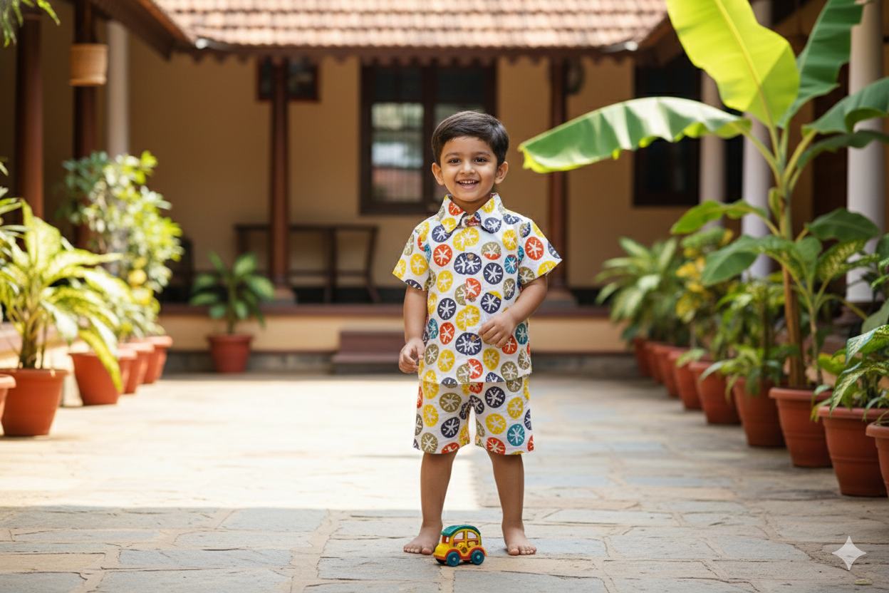 Cambric Cotton Night Suit