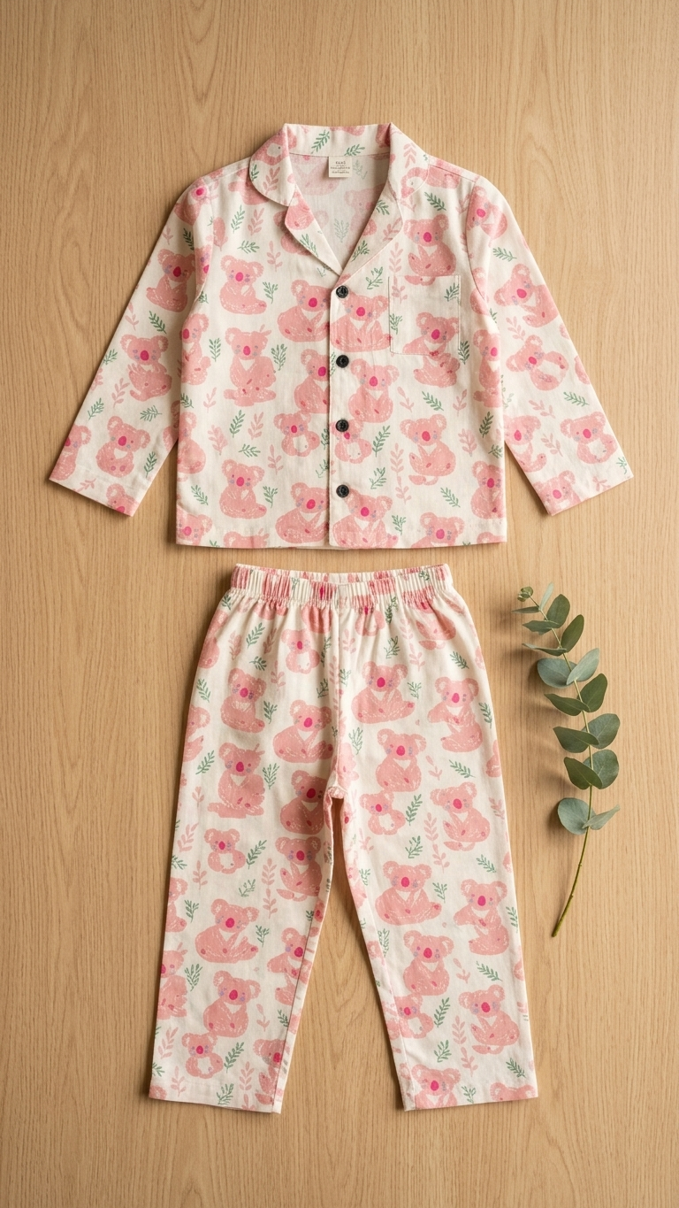 Koala Kids Cotton Night Suit