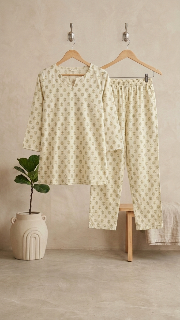 Women Cotton Pyjama Night Suit