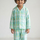 Aqua Meadow Muslin Night  Suit